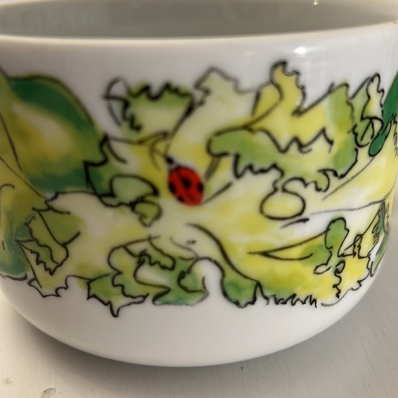 Taste Setter Sigma Coffee Soup Mug Ladybug among Lettuce - Picture 7 of 8
